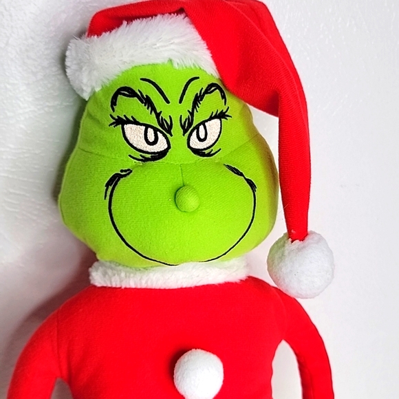 Christmas Grinch Plush with section cup attached to his head. 20" H - Picture 4 of 5